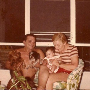 Me with grandma, grandpa, TIffany and Sambuca